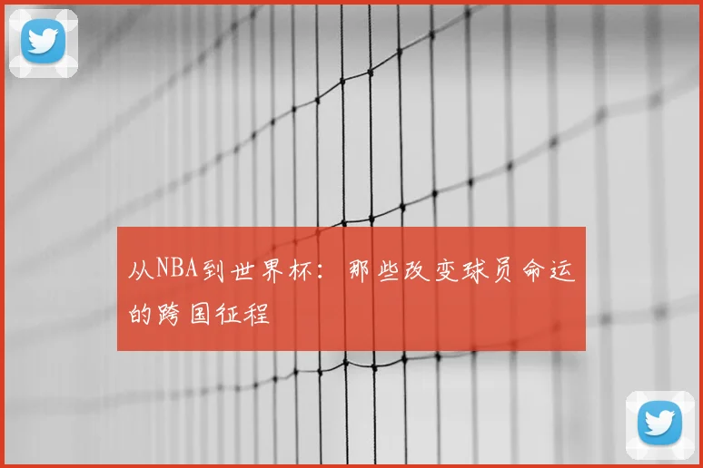 从NBA到世界杯：那些改变球员命运的跨国征程